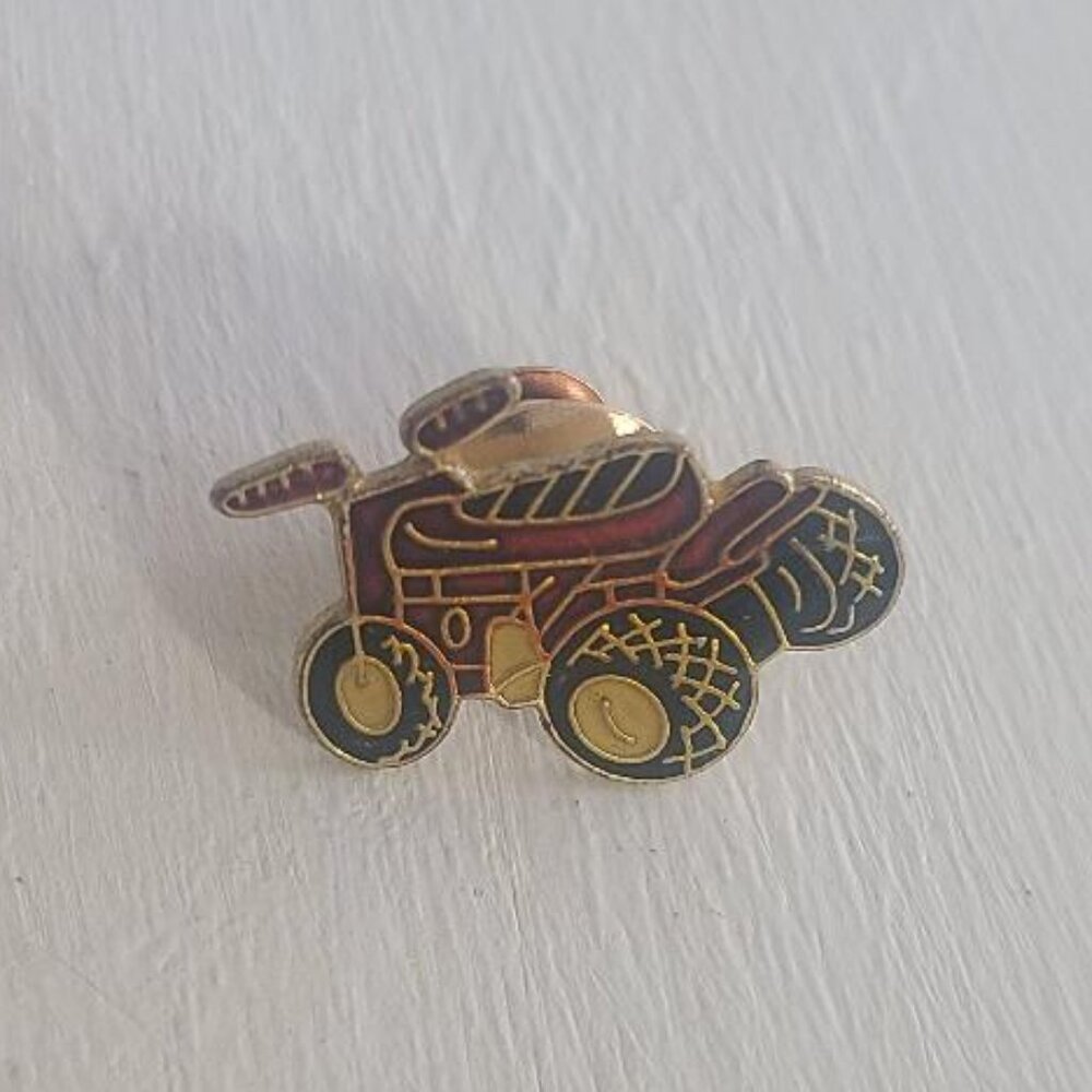 All Terrain Vehicle Vintage Lapel Pin Tie Tack Brooch
